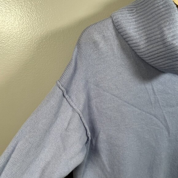 Athleta Bayshore Wool Cashmere Turtleneck Sweater Tunic Size Small Peri Purple - Picture 5 of 10